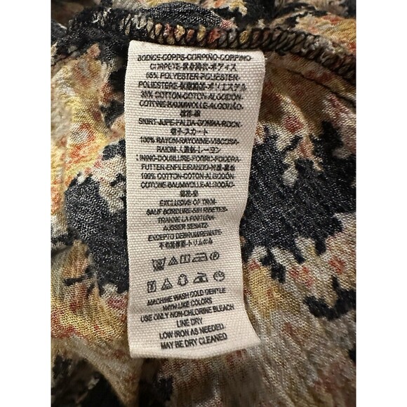 Free People Women's 4 Lonesome Dove Dress in Black Combo Hi Low Crochet - Picture 11 of 11